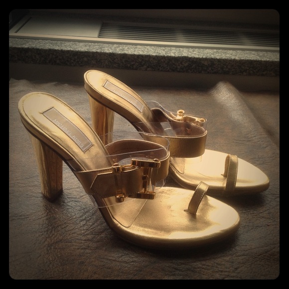 Michael Kors Gold Platform Sandals - SALE!!!