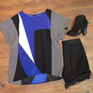 Multi-color Silk Top