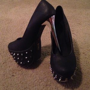 Spiked Platform Heels