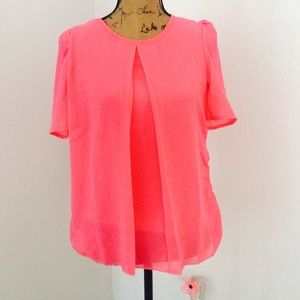 Pink Chiffon Top