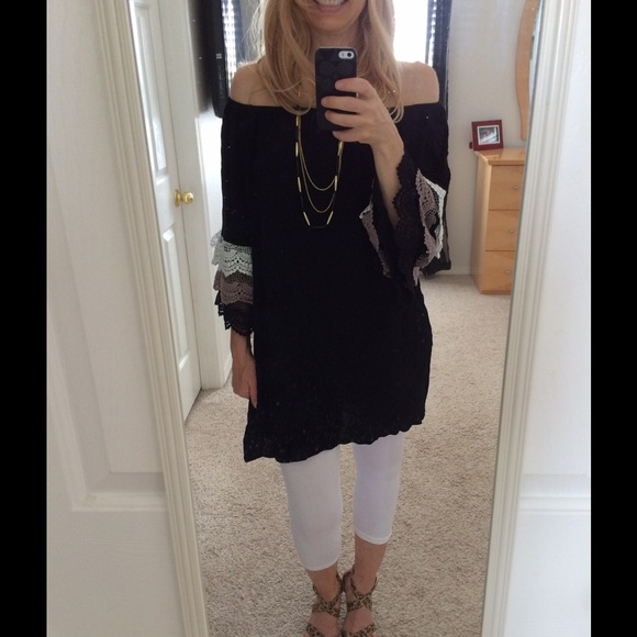 Final ClearanceSALE🚛Black Lace Bell Dress Tunic - Picture 4 of 4