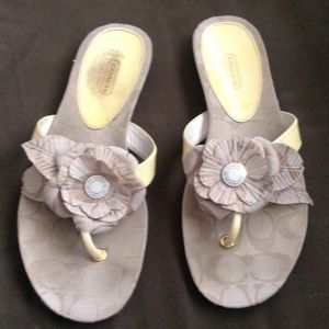 Authentic Coach Sandals!  Gently Worn!