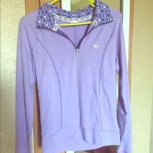 3 Victoria secret half zip sweatshirts and pants