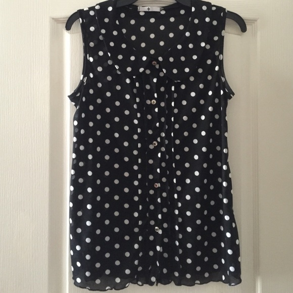 Polka dot tank top