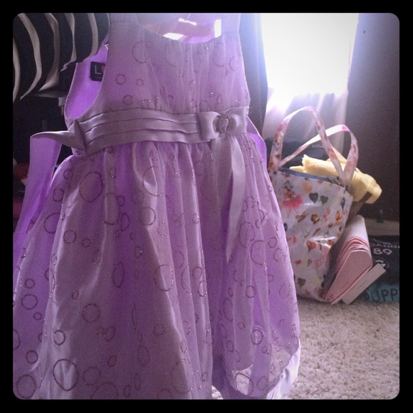 purple sparkly dress