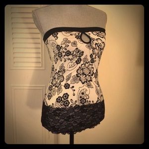 Black & White Tube Top