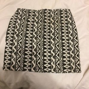 Tribal print pencil skirt