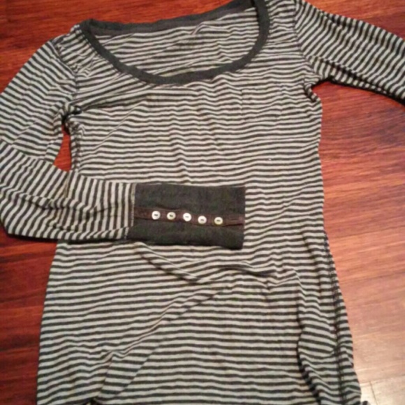 Grey striped shirt