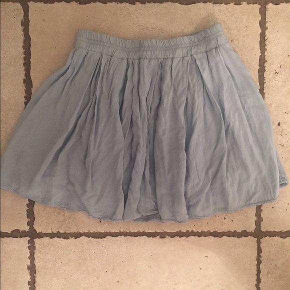 cute short blue Brandy Melville skirt!