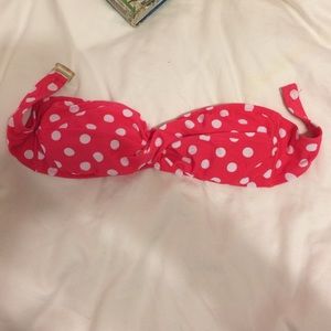 Pink polka dot bikini