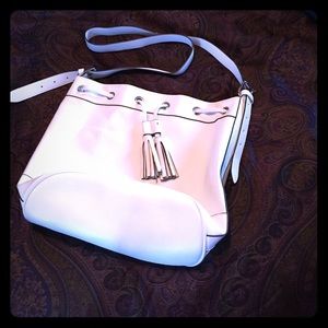 All White Large Purse
