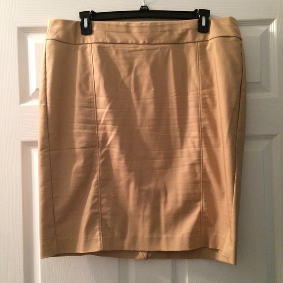 Tan Pencil Skirt