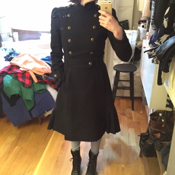 Betsey johnson wool coat - military style