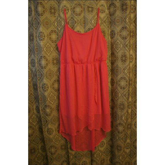Pink, spaghetti strap, high-low, NWOT