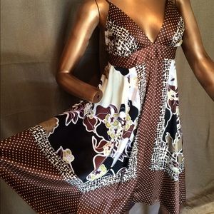 100% silk handkerchief dress