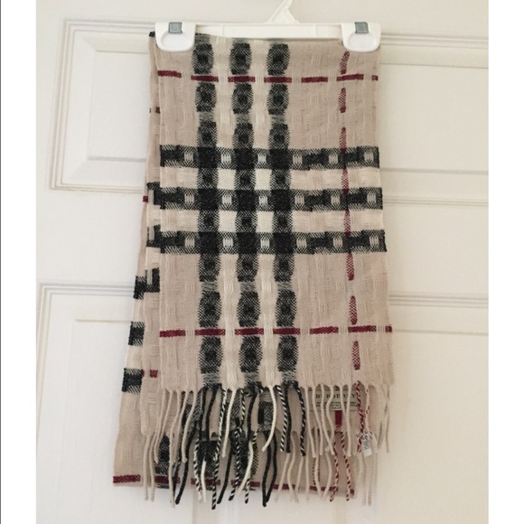 Burberry Scarf / Muffler, New, Merino & Cashmere