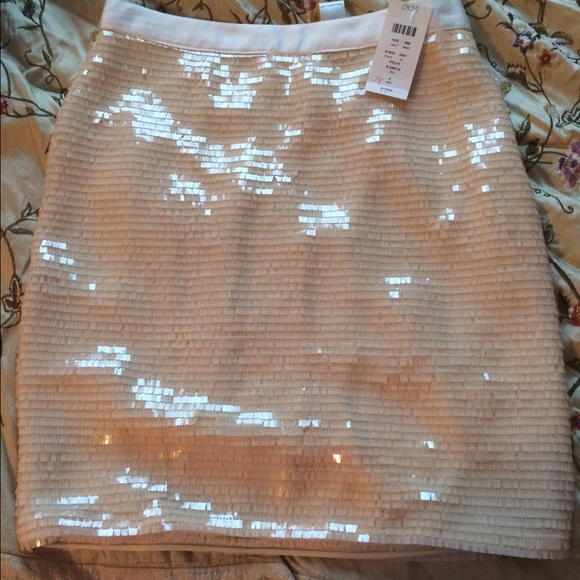 Blush sequin skirt