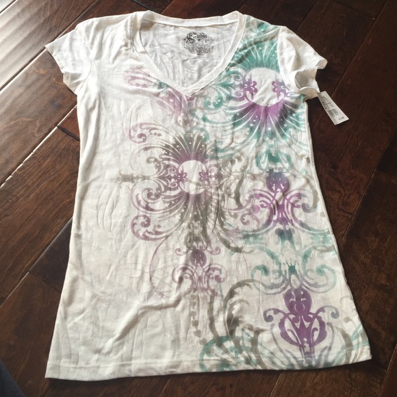 Stranded burnout top
