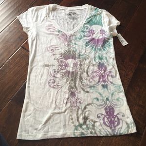 Stranded burnout top