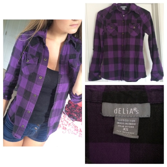 Black and Purple Flannel