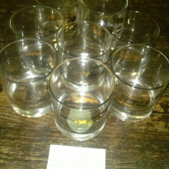22k plated Air plane glassware