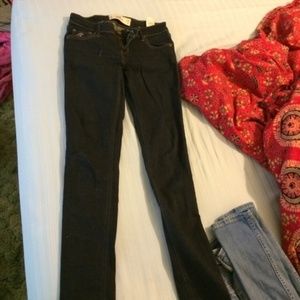 Mid rise dark wash jeggings