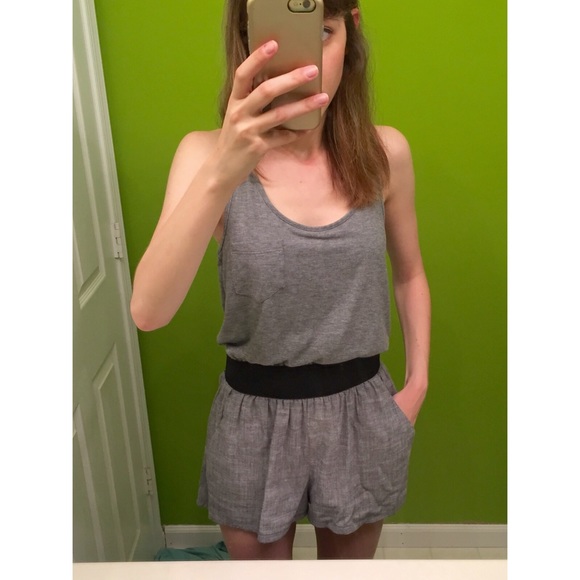 Gray romper