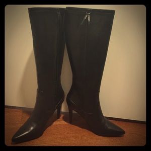 Pointy toe knee high boots