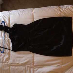 Size 8 girls black one strap cocktail dress