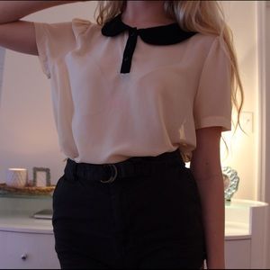 Light Pink Shirt w/ Peter Pan Collar