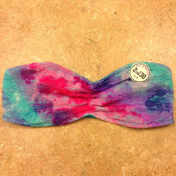 VS PINK LACE BANDEAU BRA NWT