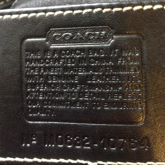Authentic Black Coach Purse - Picture 3 of 4