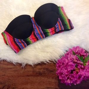 ✨ BOGO 50% OFF ✨Pacsun Black Poppy Bustier Top