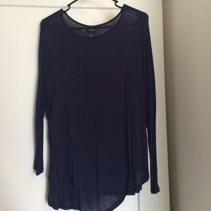 Dark blue, thin long sleeved shirt