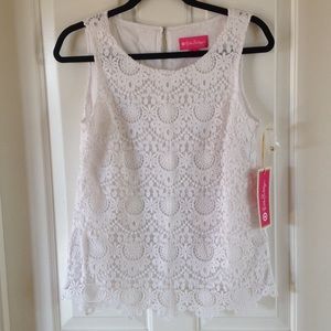 Lilly Pulitzer for target white lace tank