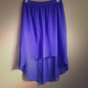 Chiffon hi/lo skirt