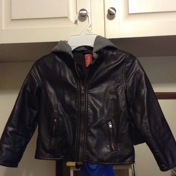 Boys leather jacket.