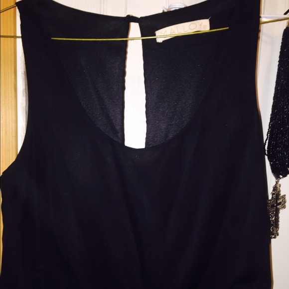 Black floor length dress