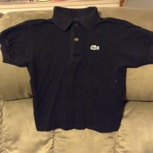 Boy's Lacoste polo shirt.