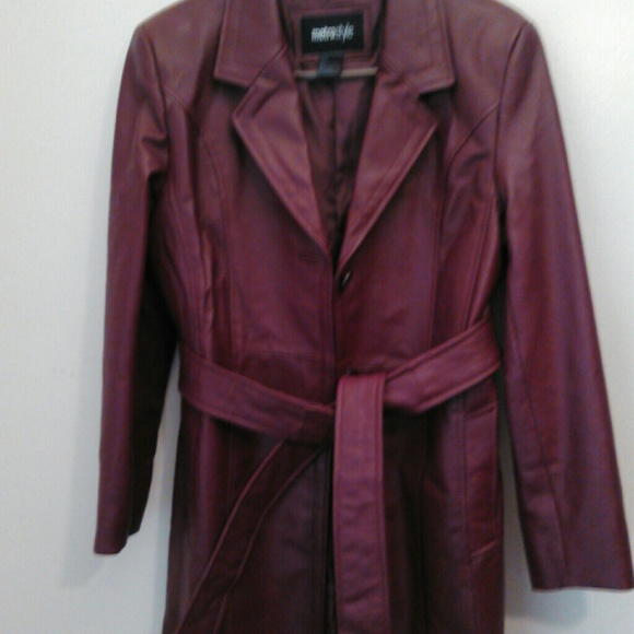 Genuine leather coat