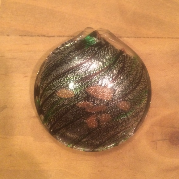 Glass pendant for necklace (never worn)