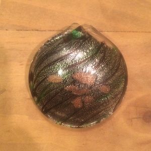 Glass pendant for necklace (never worn)