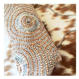 WHBM Beaded Clutch