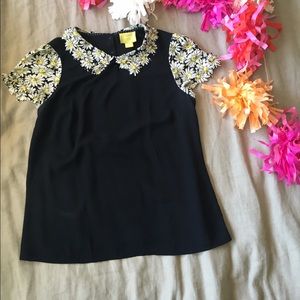 "Fluttered Daisy Top" by Maeve from Anthropologie