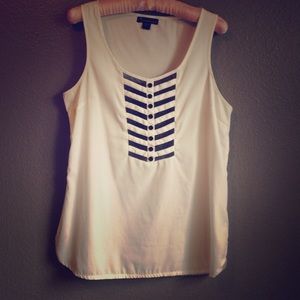 Striped front tank