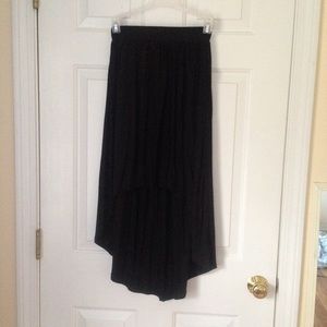Hi-lo Black Skirt