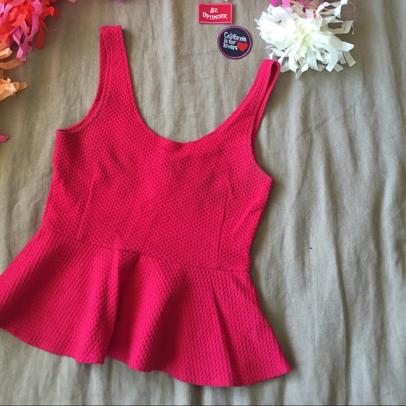 "Peplum Ponte Tank" by Ganni from Anthropologie