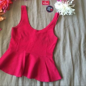 "Peplum Ponte Tank" by Ganni from Anthropologie