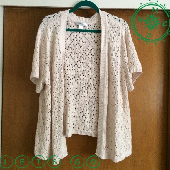 cj banks Tops - Crochet kimono