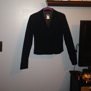 BEBE CROP DOUBLE BUTTON CROP BLAZER SIZE 6